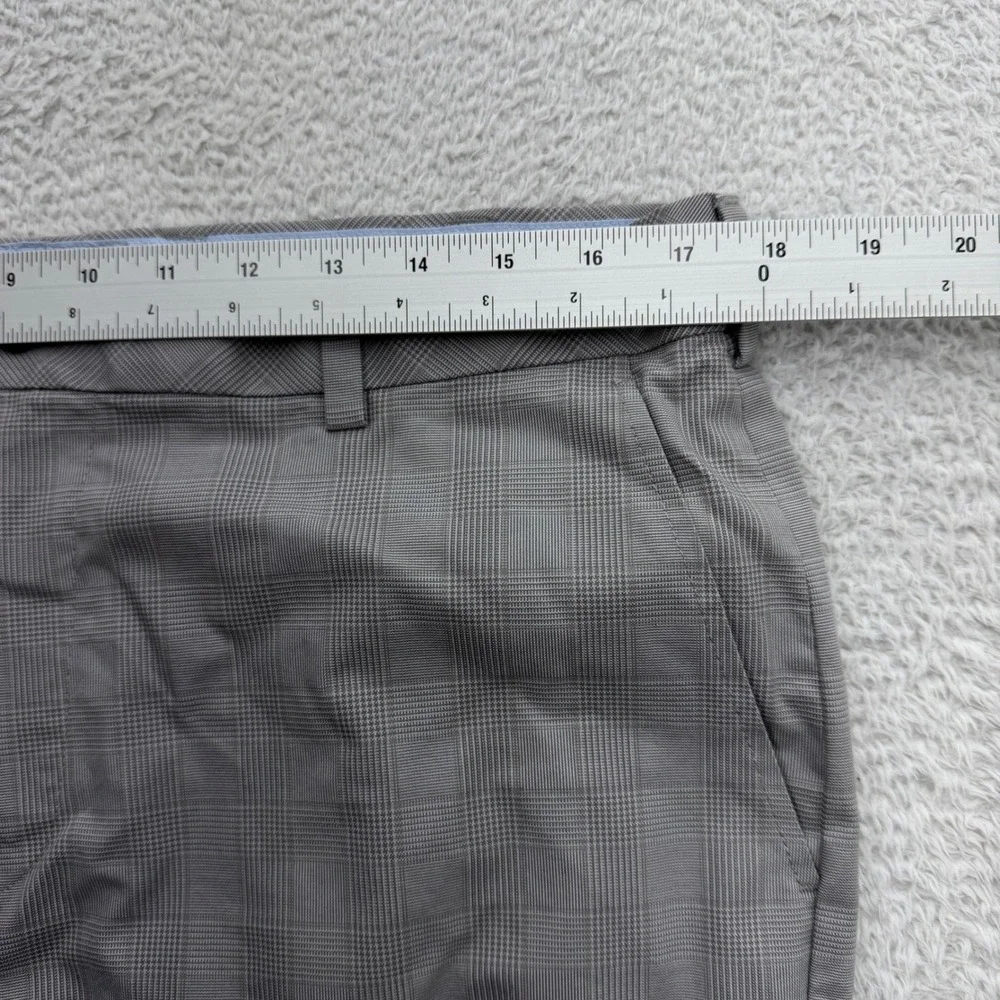 Brooks Brothers Milano Fit Grey Glen Plaid Advantage Chino Stretch Pants 36x32